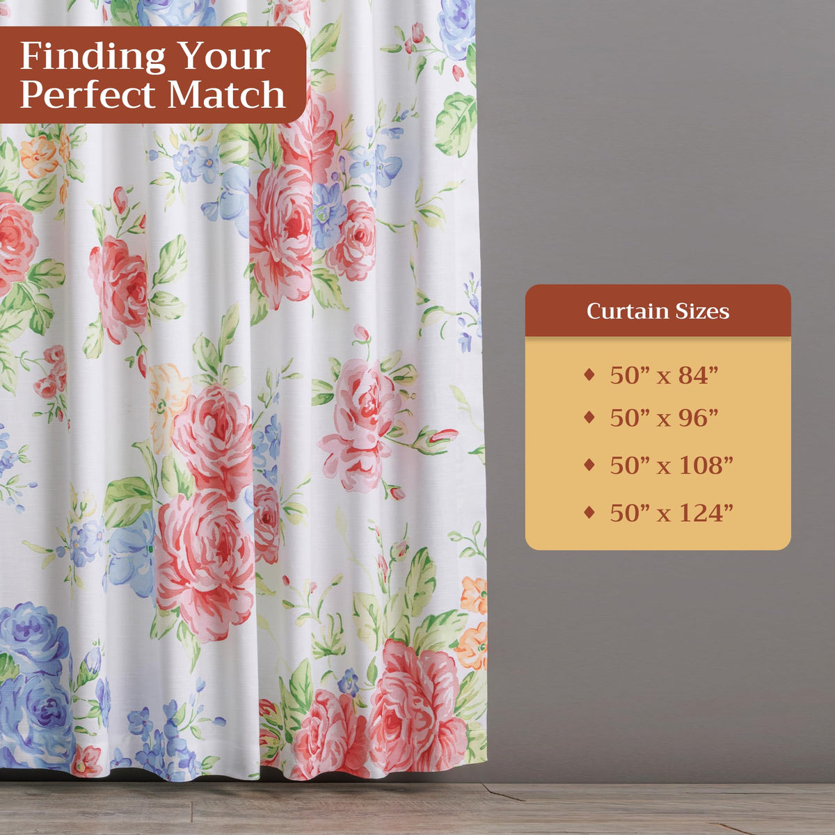 Vintage Floral Curtains