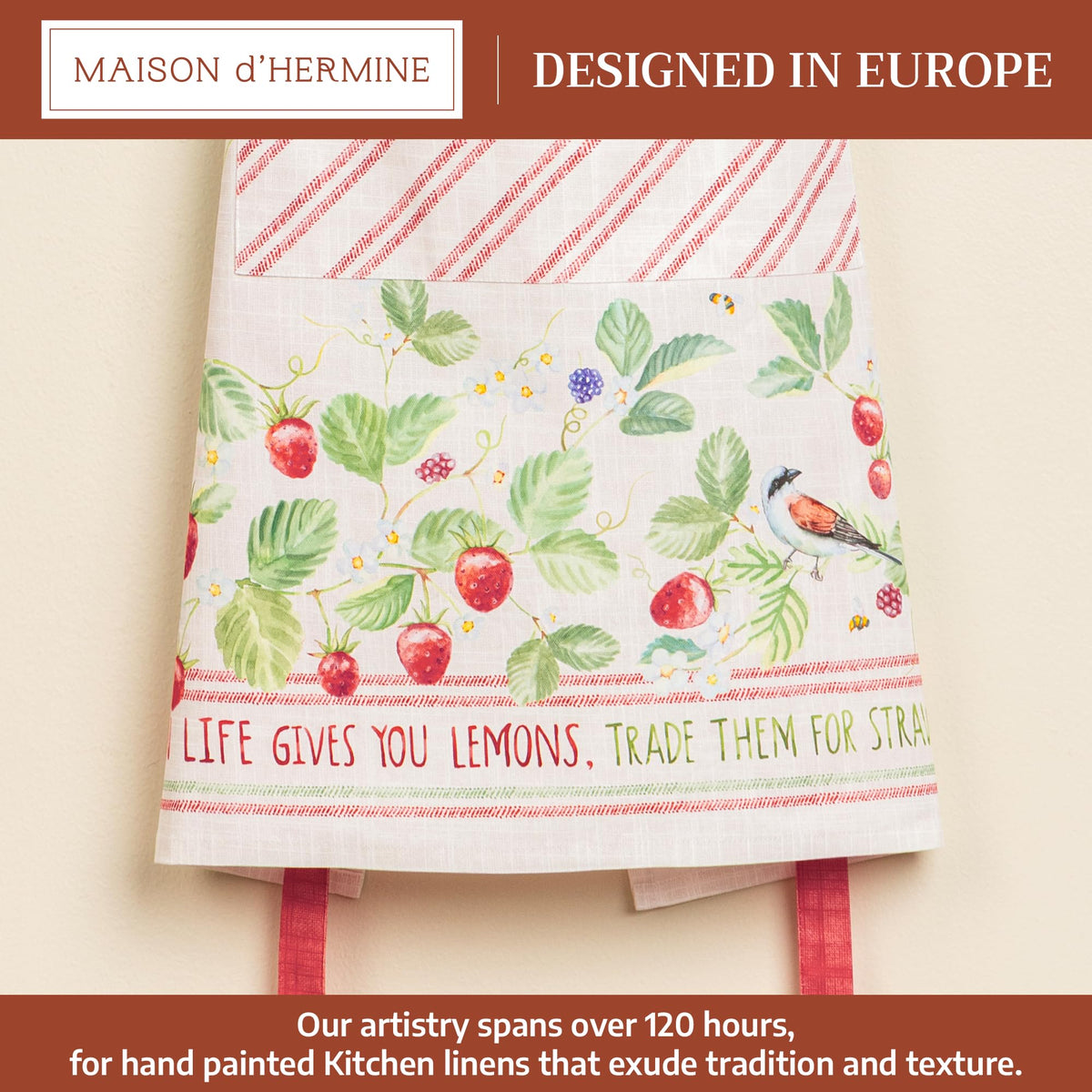 Citrus Song Birds Apron