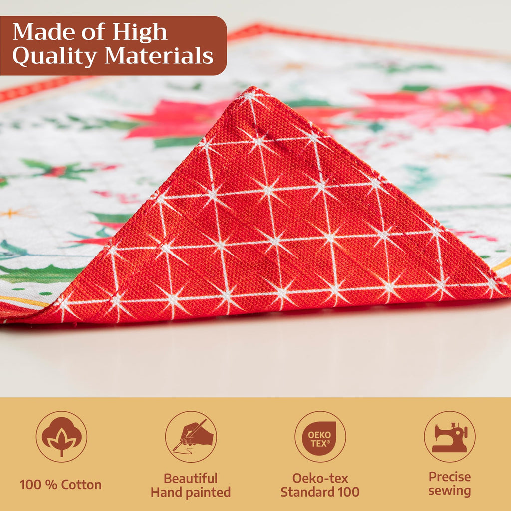 Poinsettia Christmas Placemats
