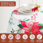 Poinsettia Christmas Tablecloths