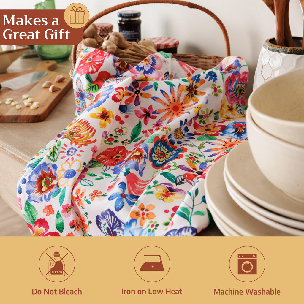 Happy Florals Kitchen Towels