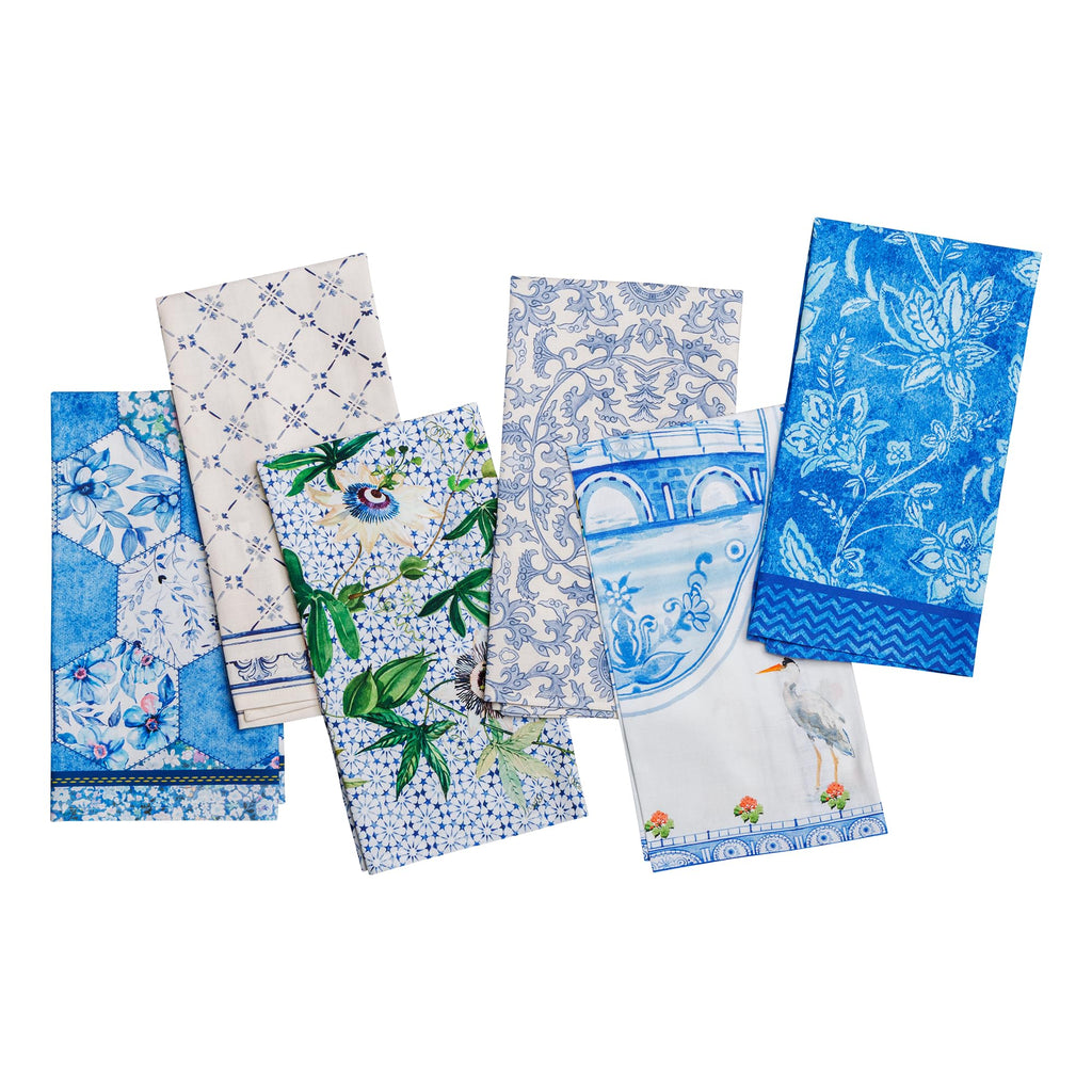 Classic Blues Kitchen Towels