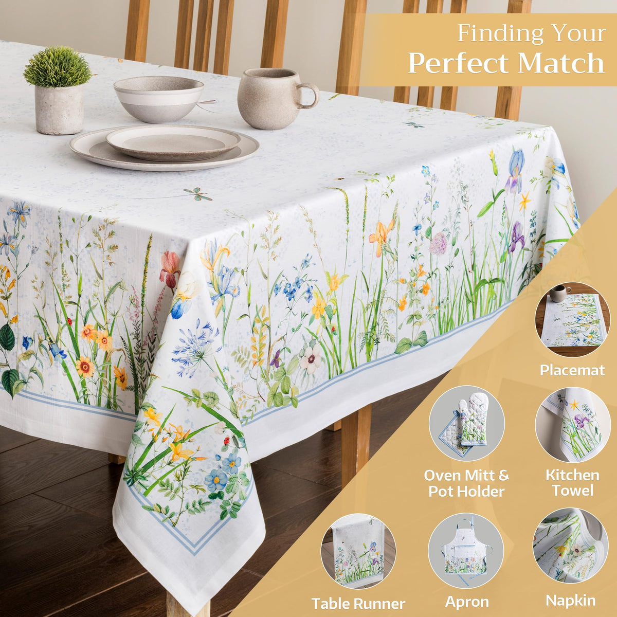 Fleurs De Mai Tablecloths