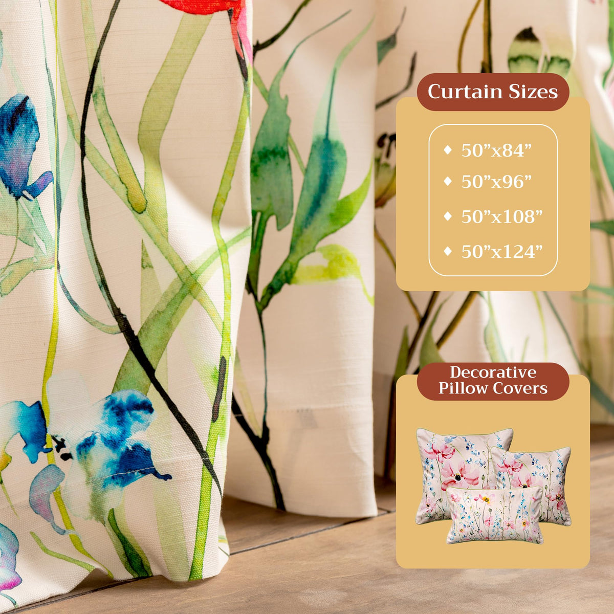 Delphinium Curtains