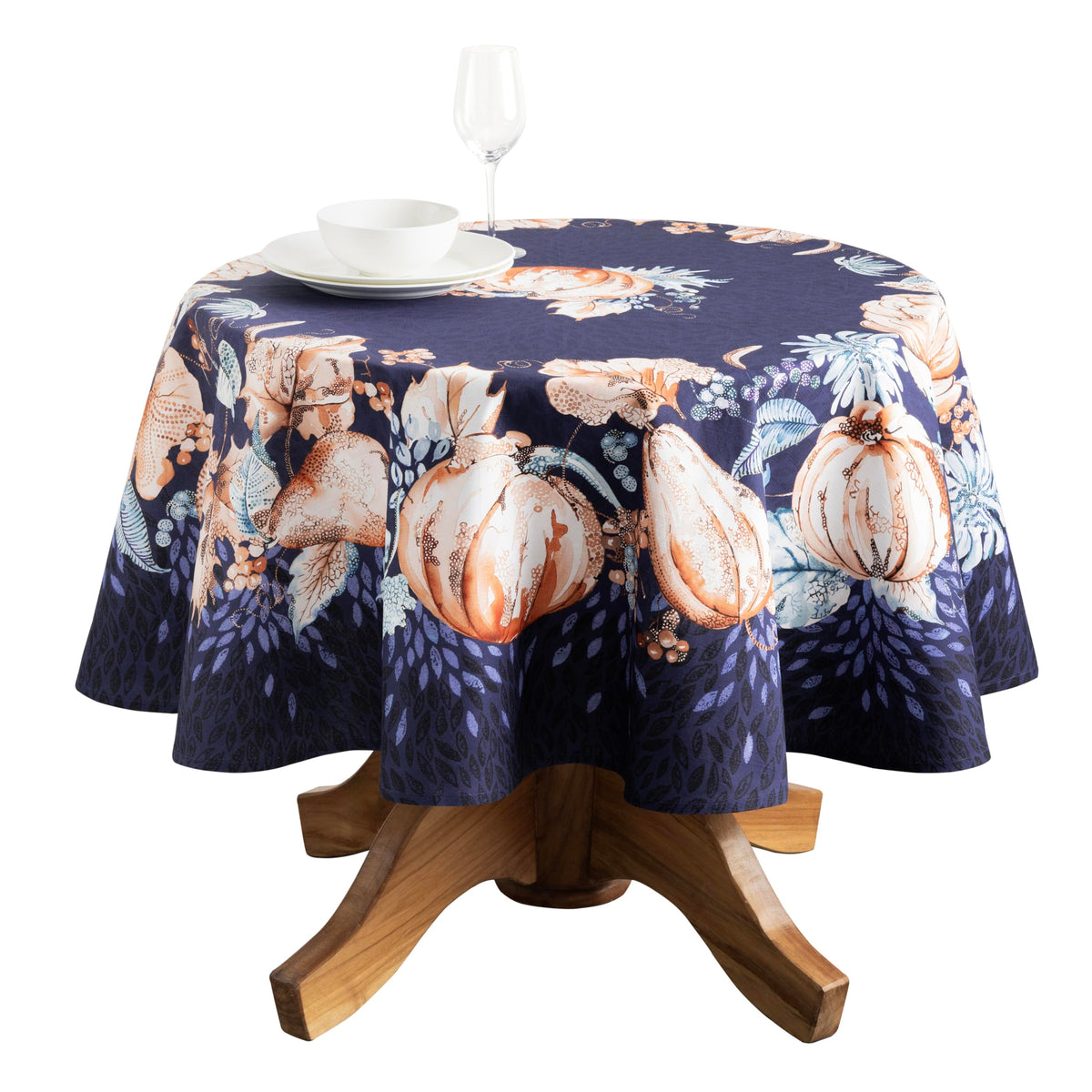 Pumpkin Blues Tablecloths