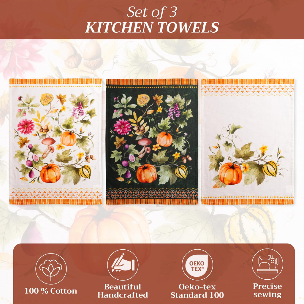 Pumpkin Garden Kitchen Towels