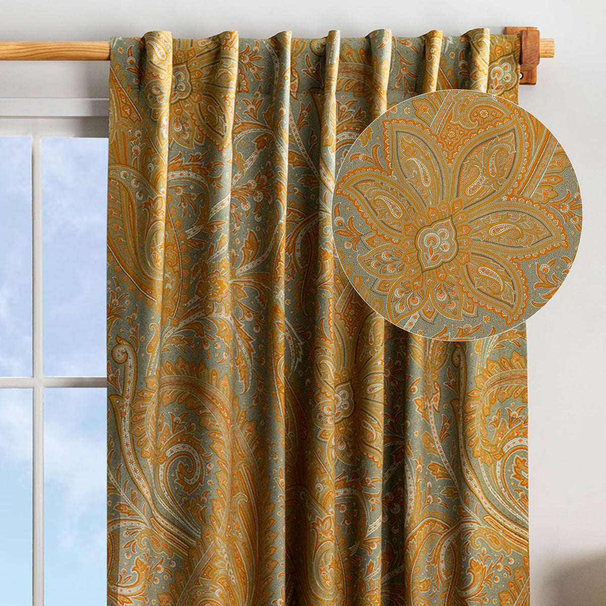 Kashmir Paisley Curtains