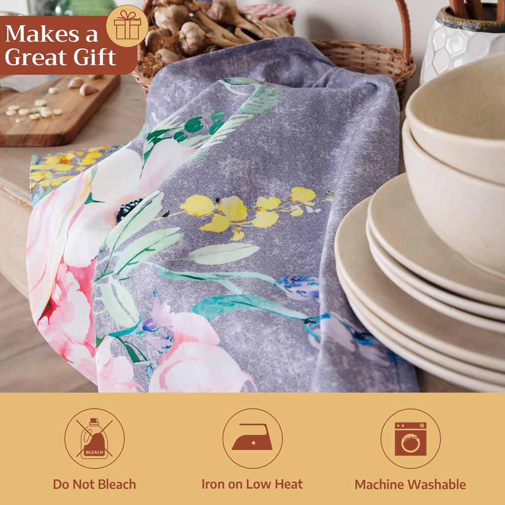 Sweet Rose Lavender Kitchen Towels