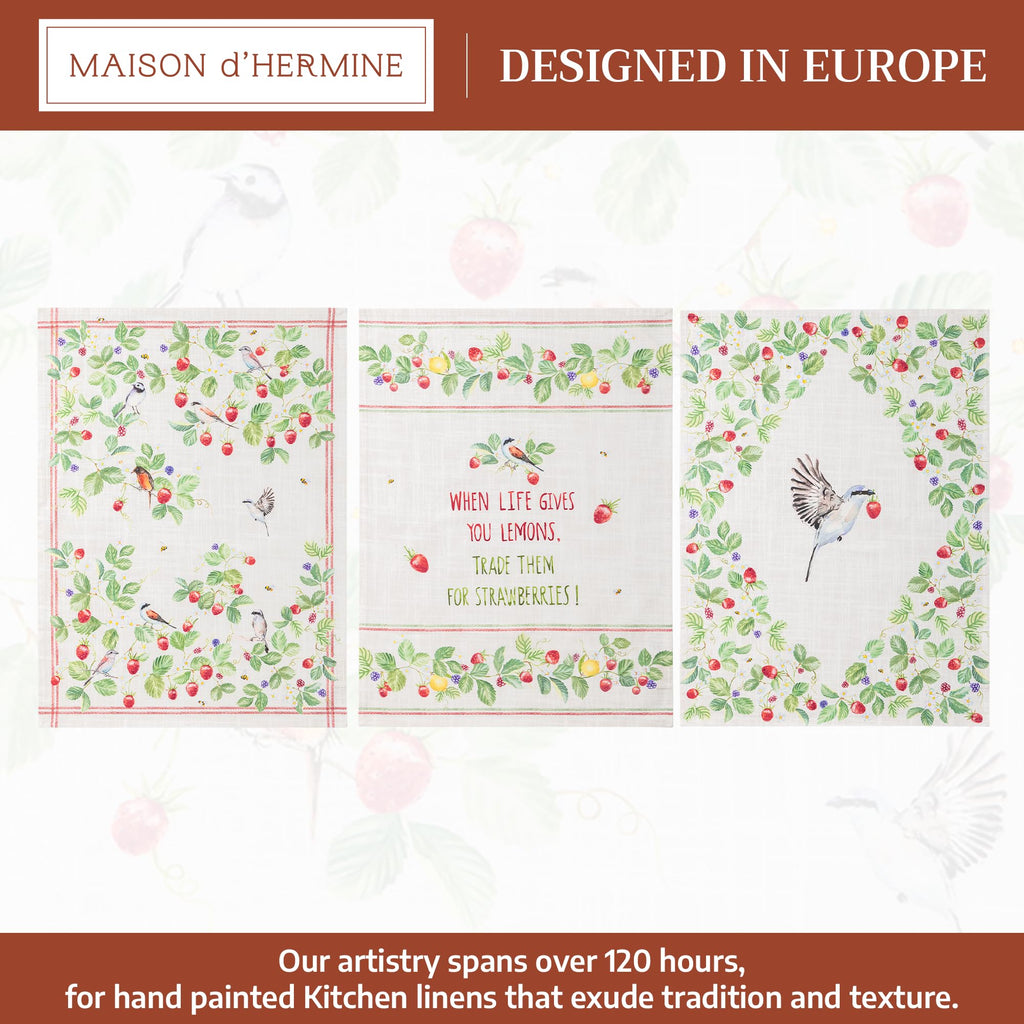 Strawberry days Kitchen Towels