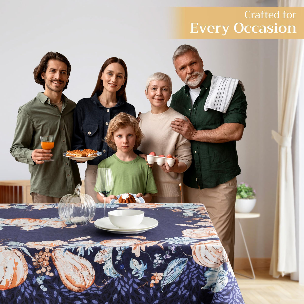 Pumpkin Blues Tablecloths