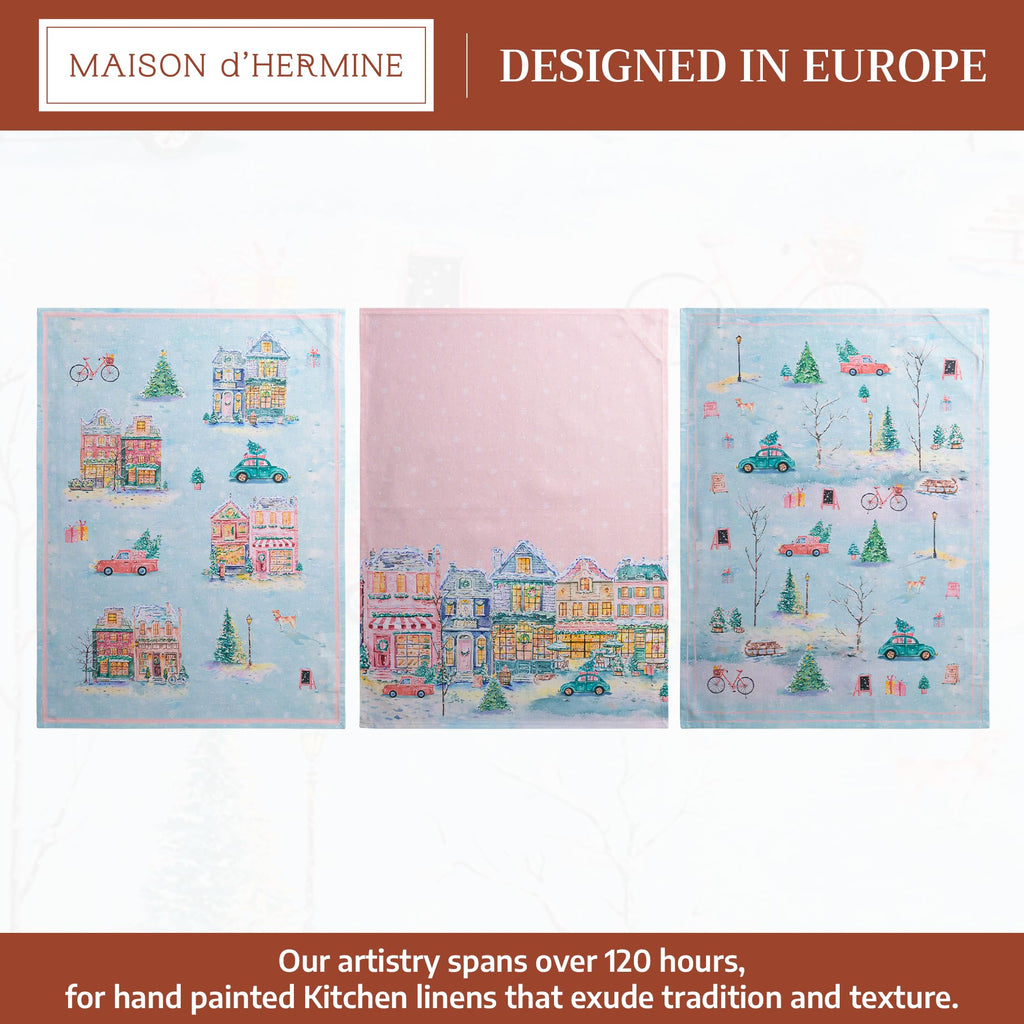 Christmas Market Kitchen Towels