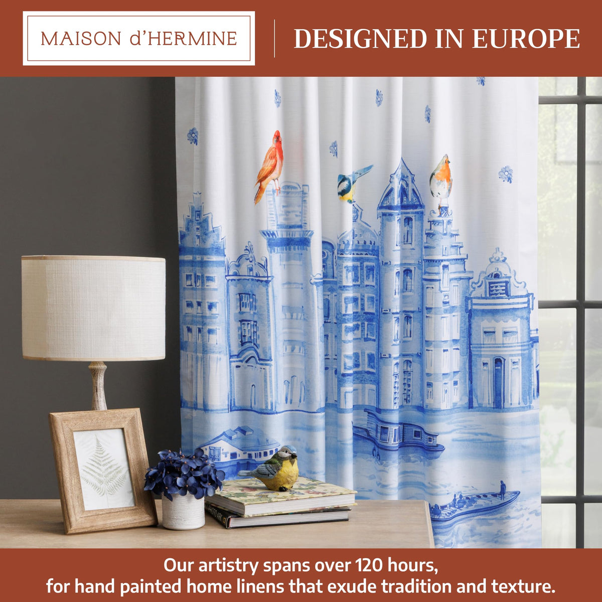 Amsterdam Canals Curtains