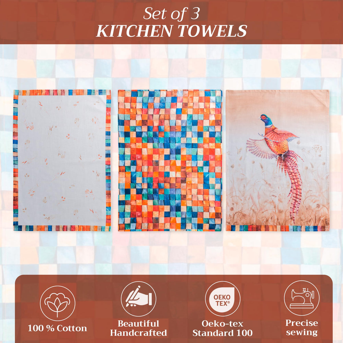 Faisan D'Automne Kitchen Towels