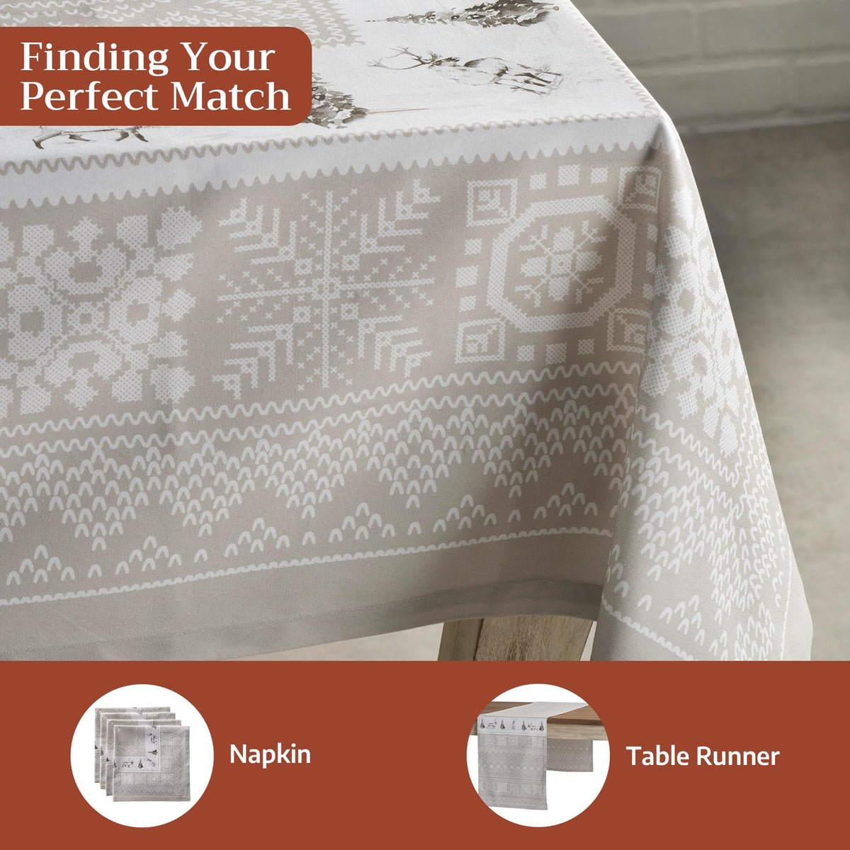 Cozy Christmas Tablecloths
