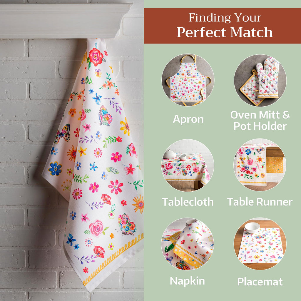 Happy Florals Kitchen Towels