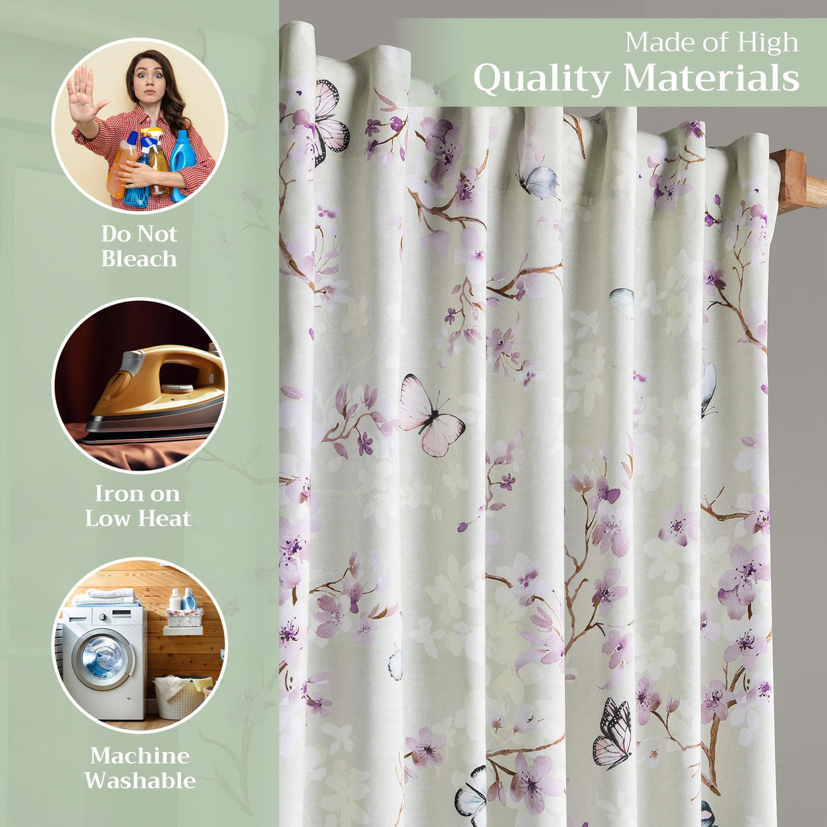 Blossoms In Spring Curtains