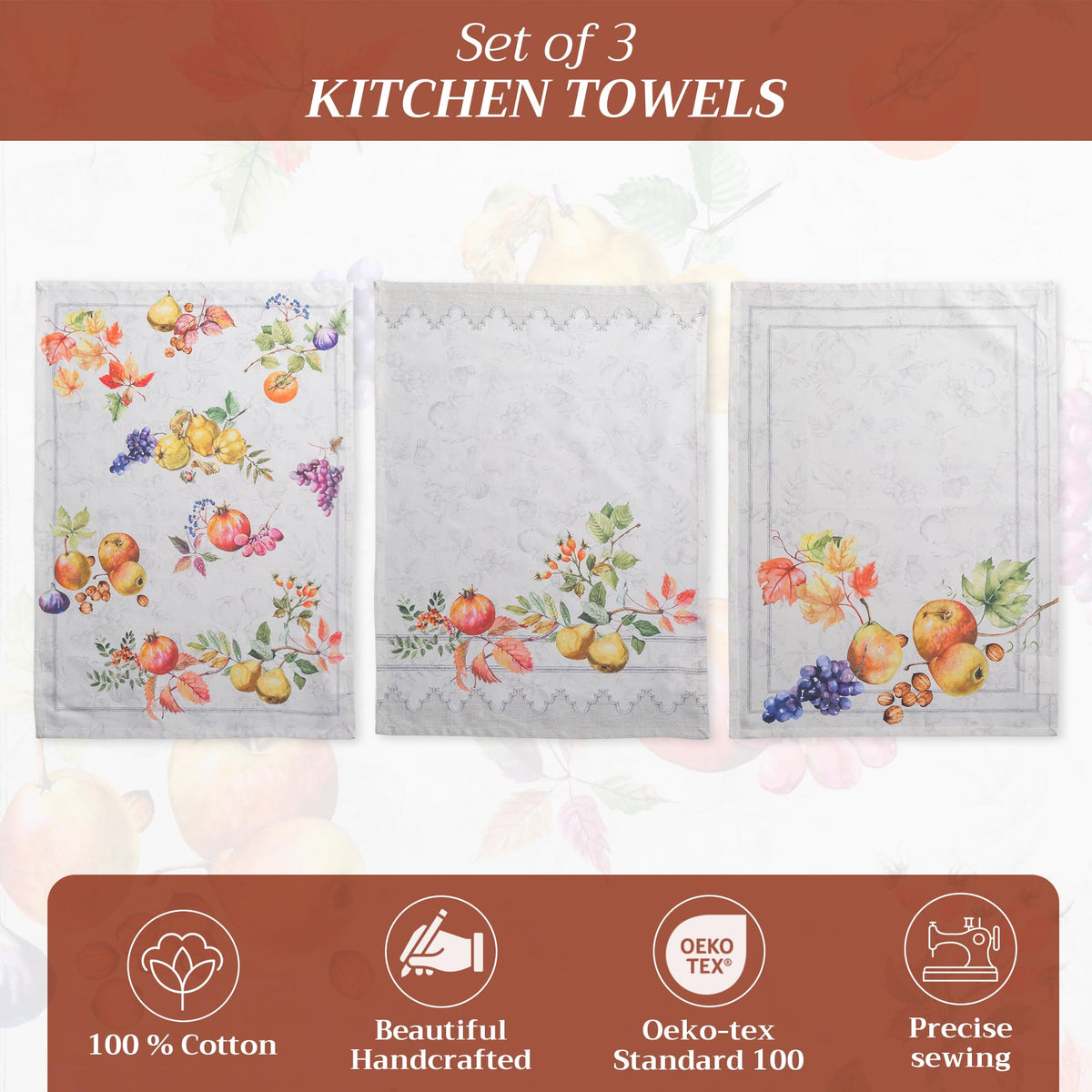 Fruit D'Hiver Kitchen Towels