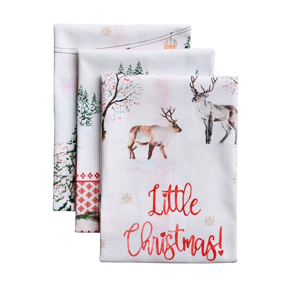 Rural Christmas Kitchen Towels
