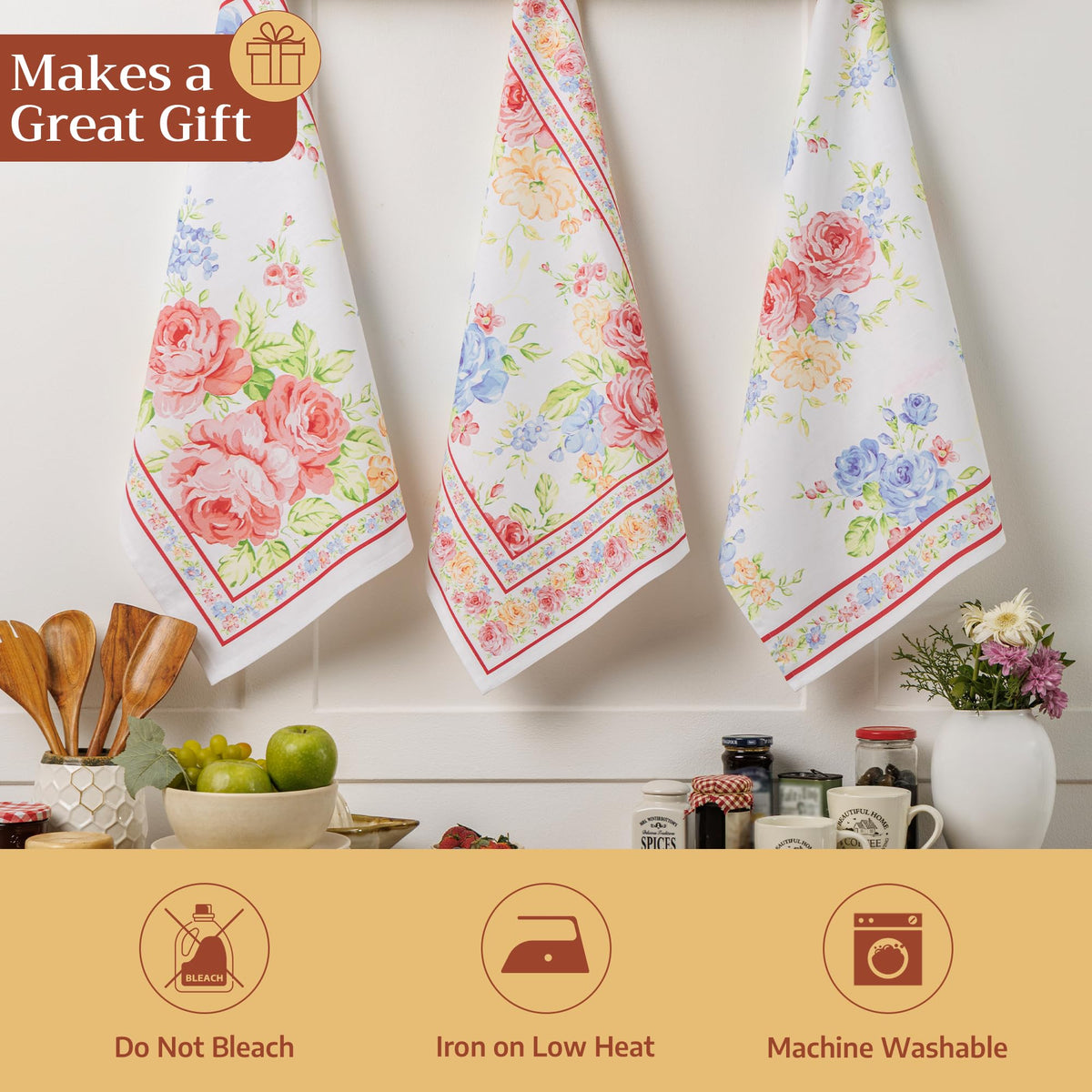 Vintage Floral Kitchen Towels