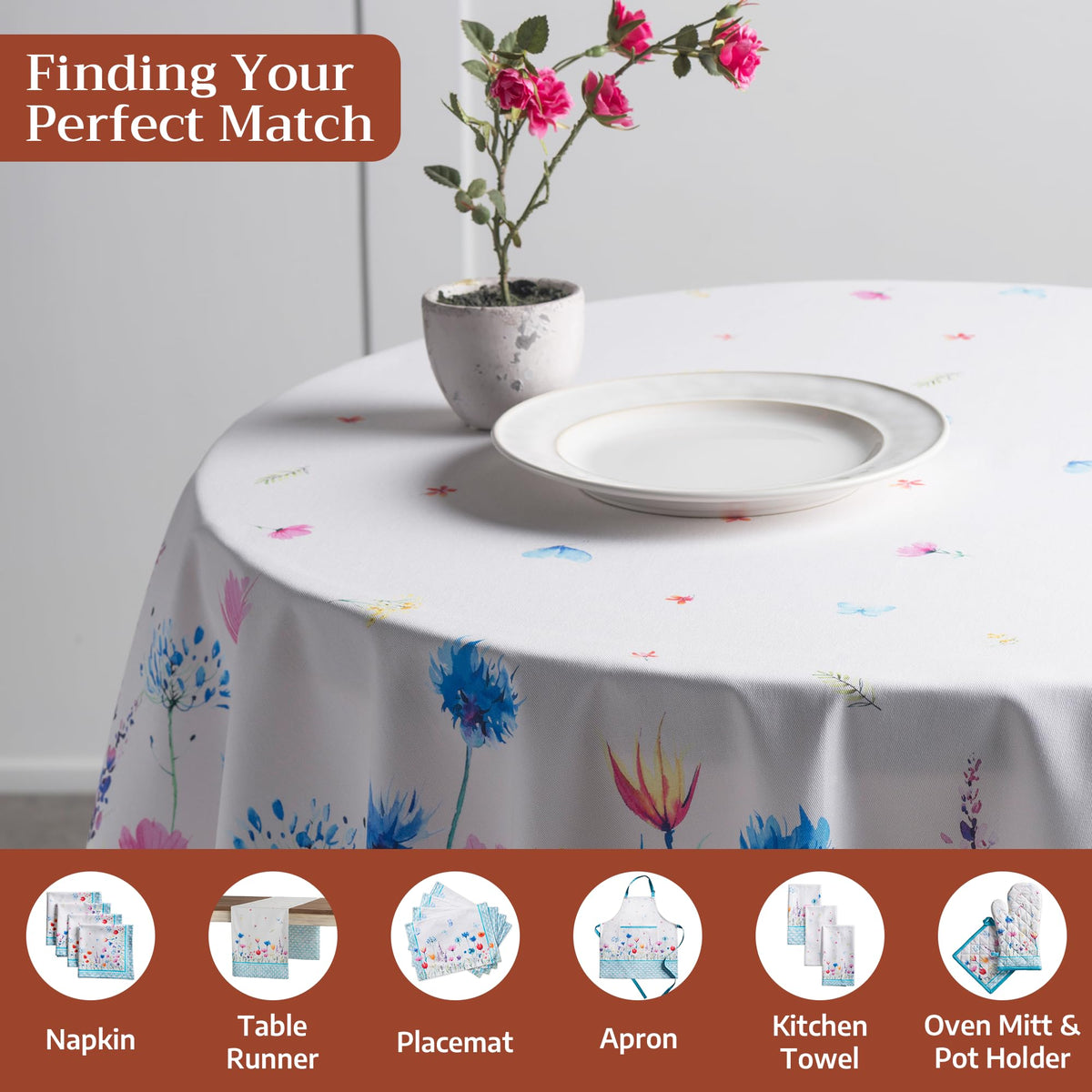 Flower In The Field Tablecloths