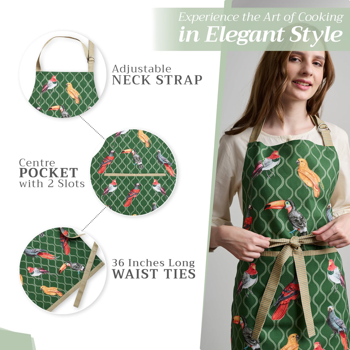 Tropical Birds Apron