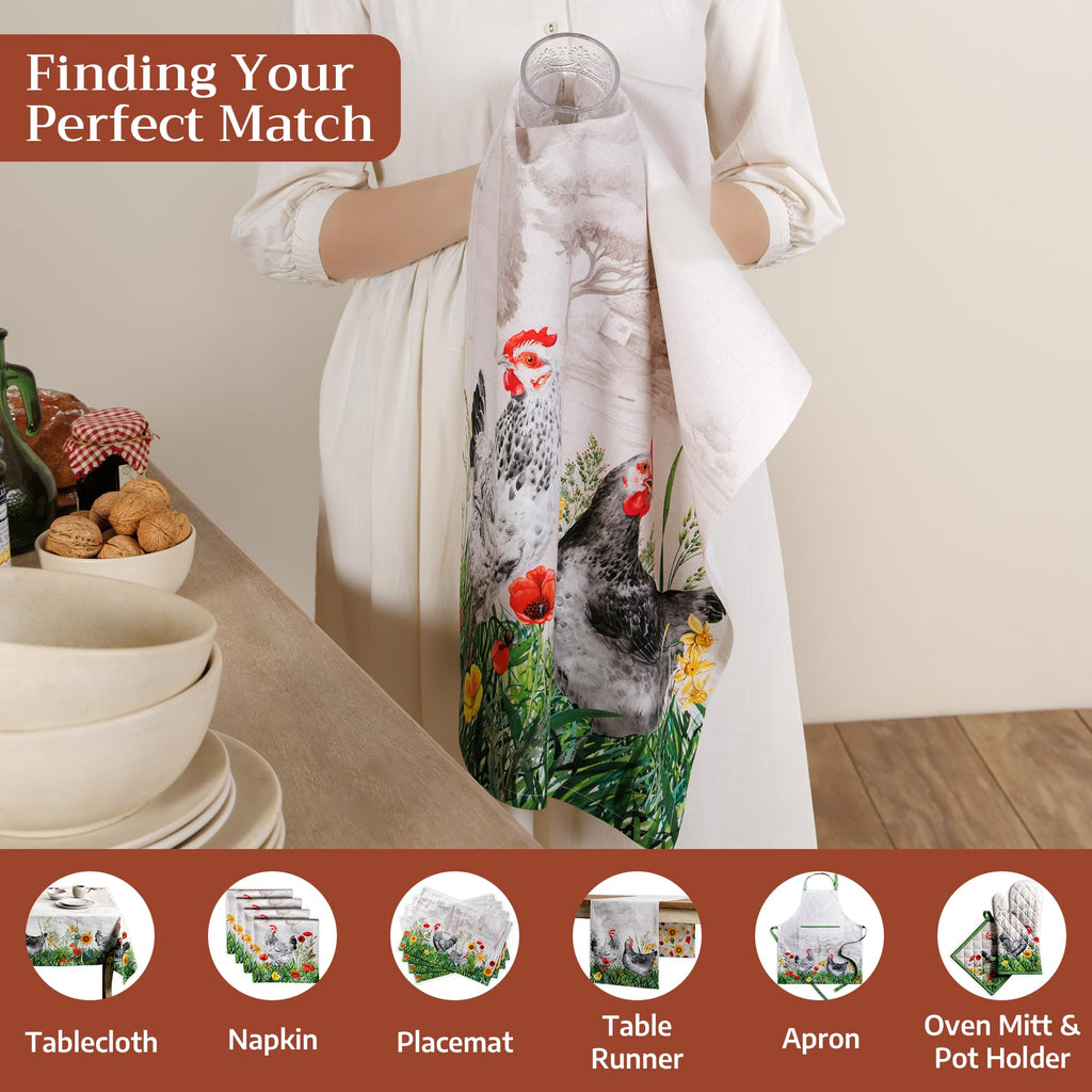 Basse Cour Kitchen Towels
