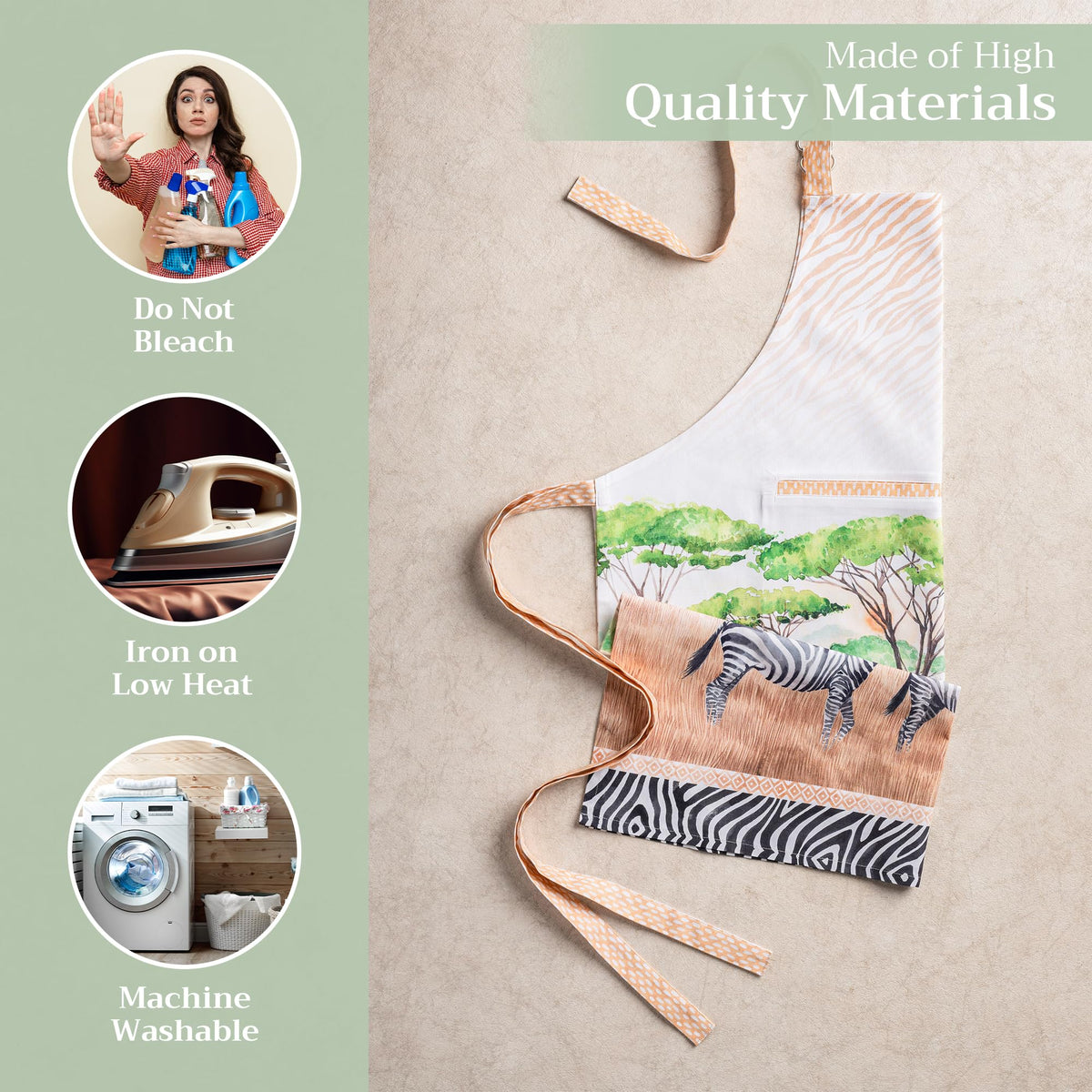 Zebra Life Apron