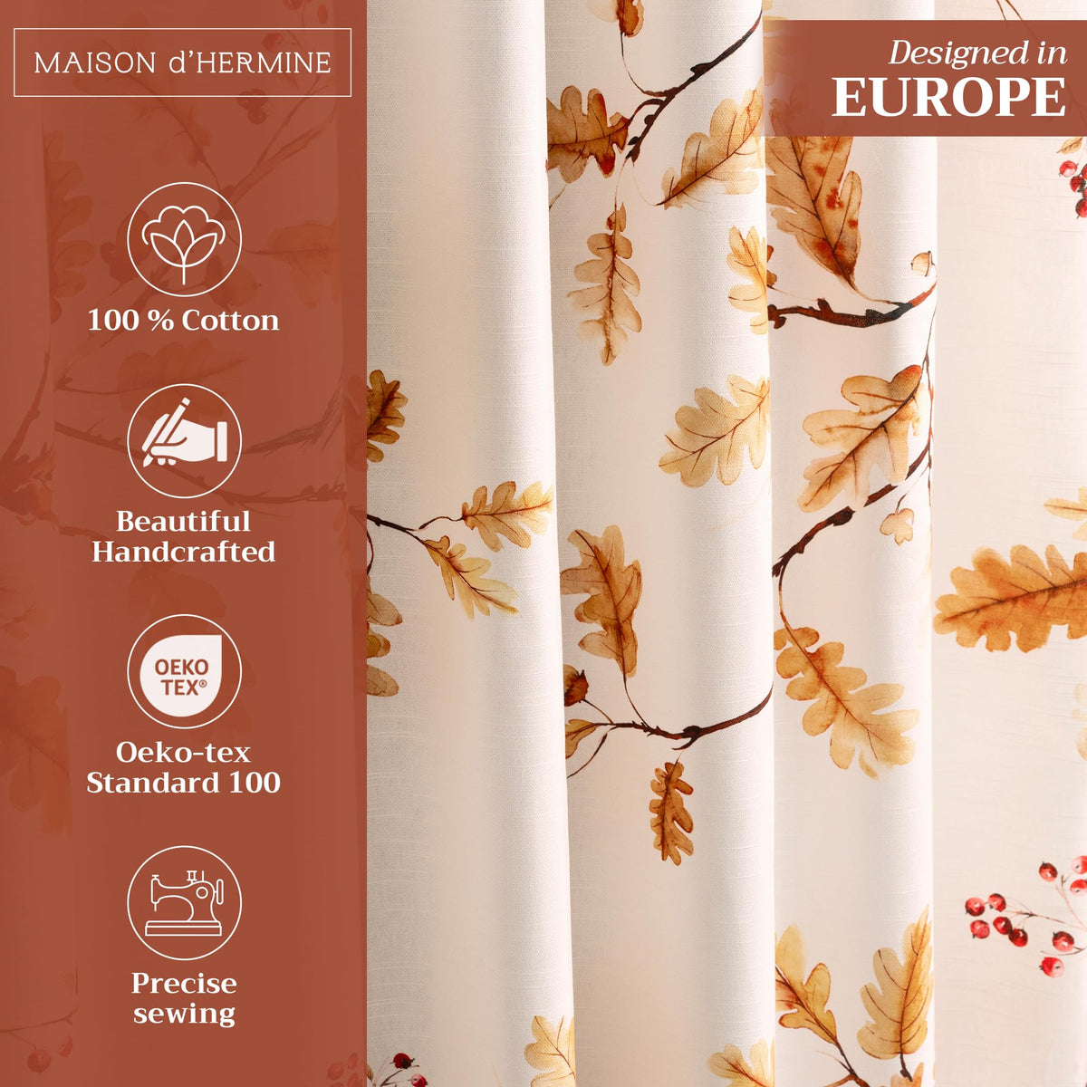Oak Leaves Curtains