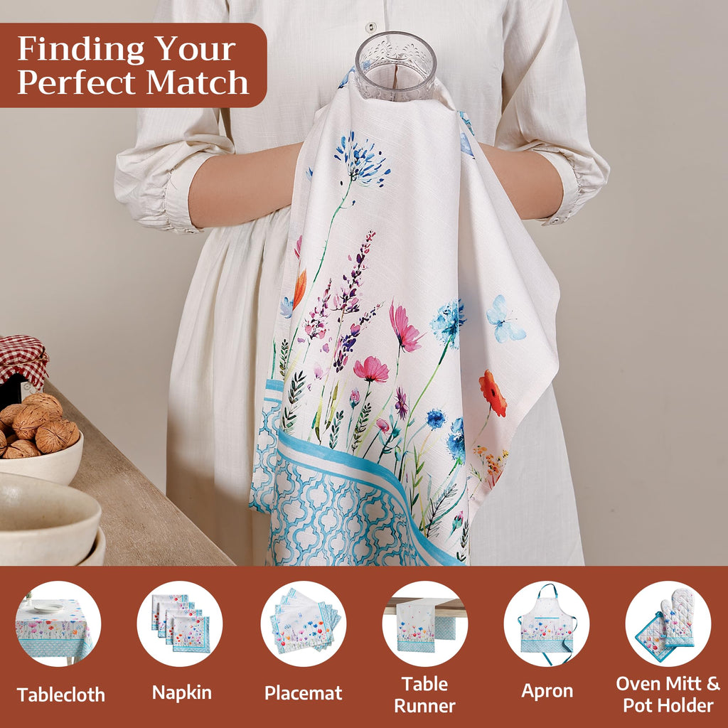 Flower In The Field Kitchen Towels