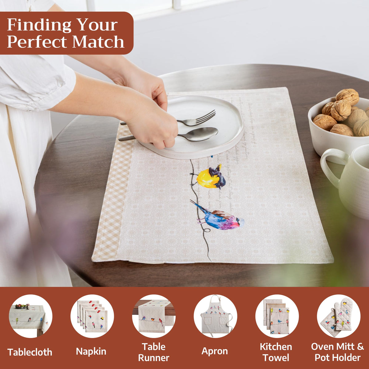 Birdies on Wire Placemats