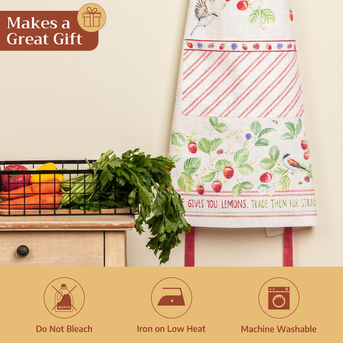 Citrus Song Birds Apron