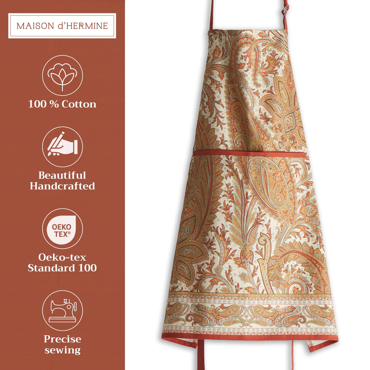 Kashmir Paisley Apron