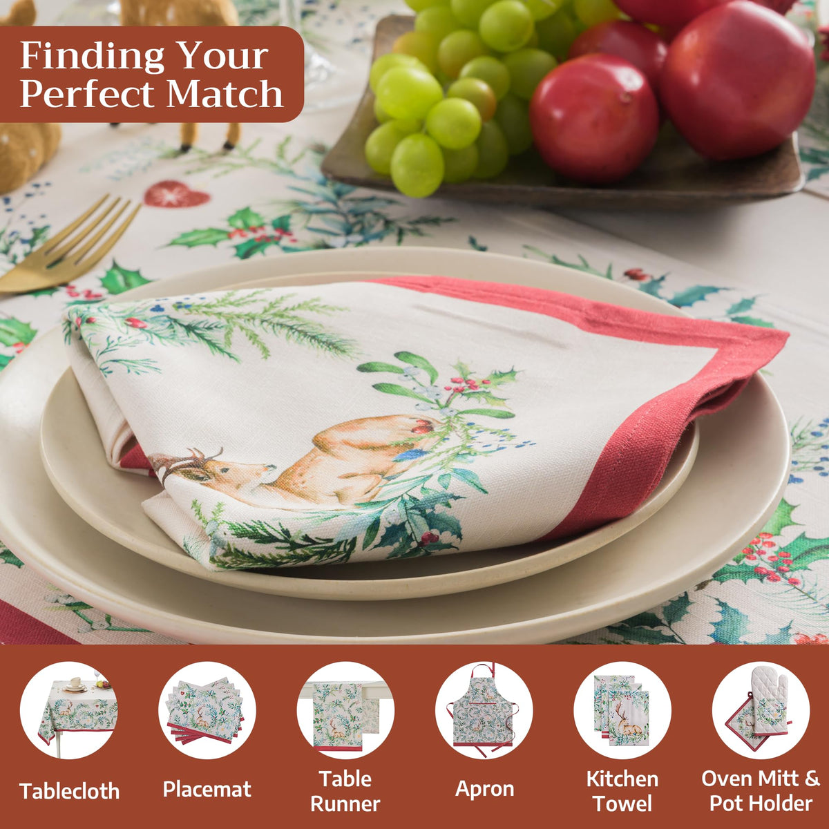 Holly Time Napkins