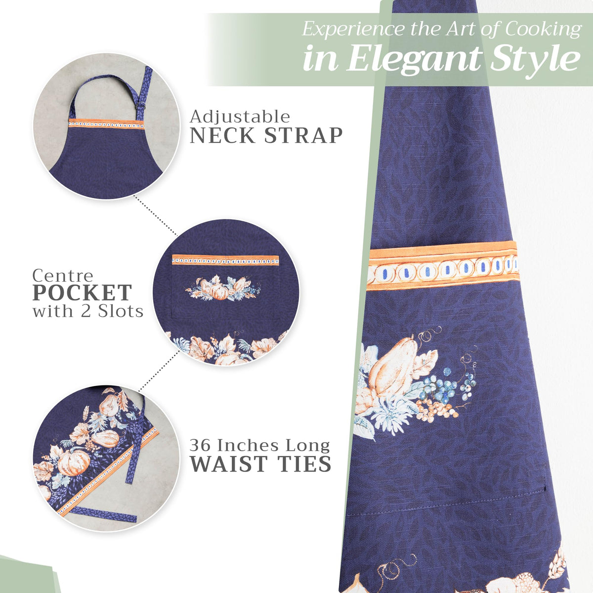 Pumpkin Blues Apron
