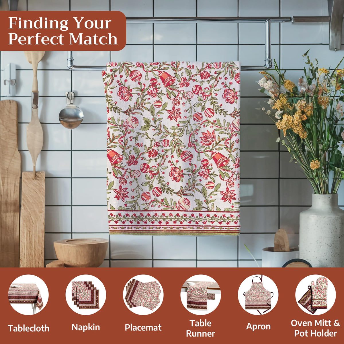 Reveillon Au Jardin Kitchen Towels