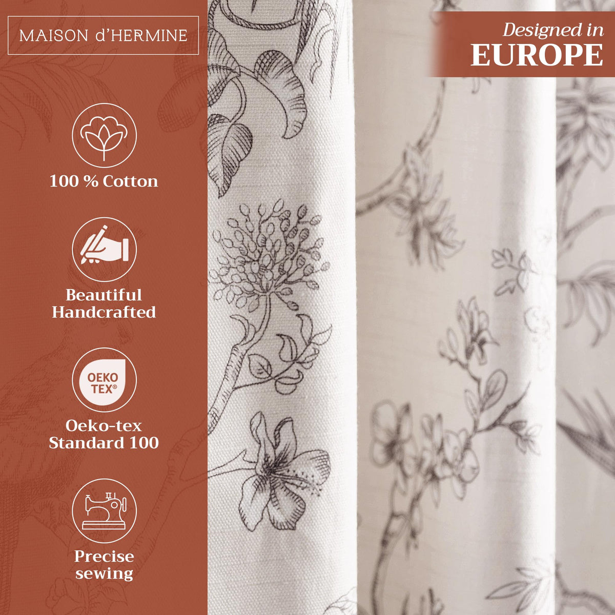 Jouy Paradise Curtains