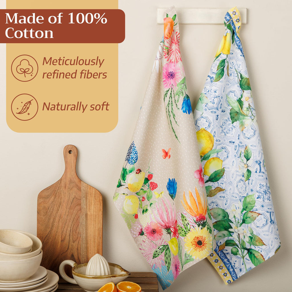 Fresh Bloom Kitchen Towels