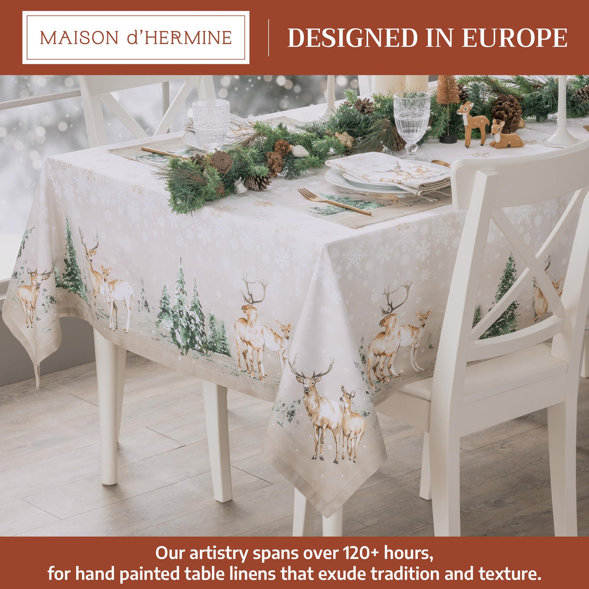 Deer In The Woods Tablecloths