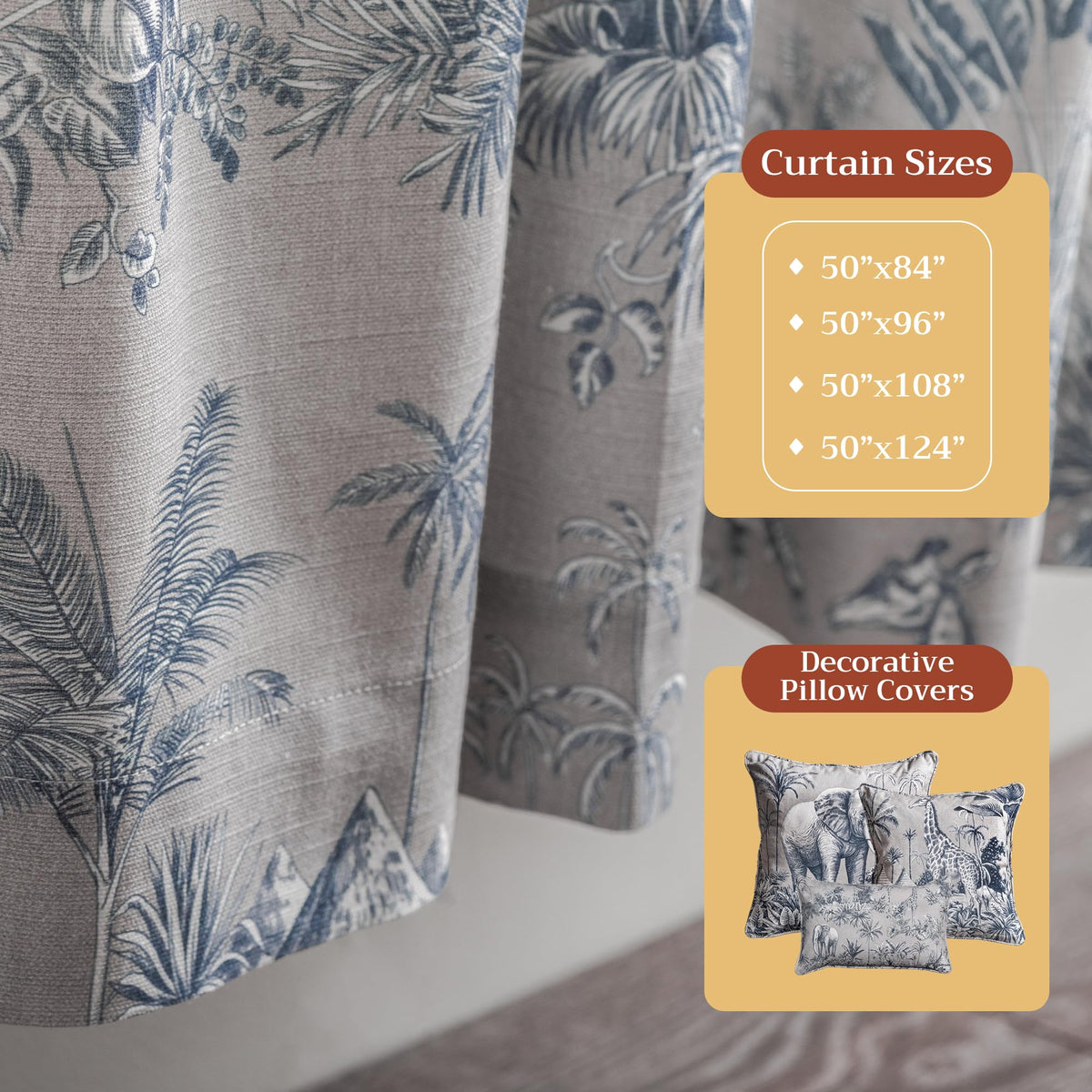 Savana Jouy Curtains