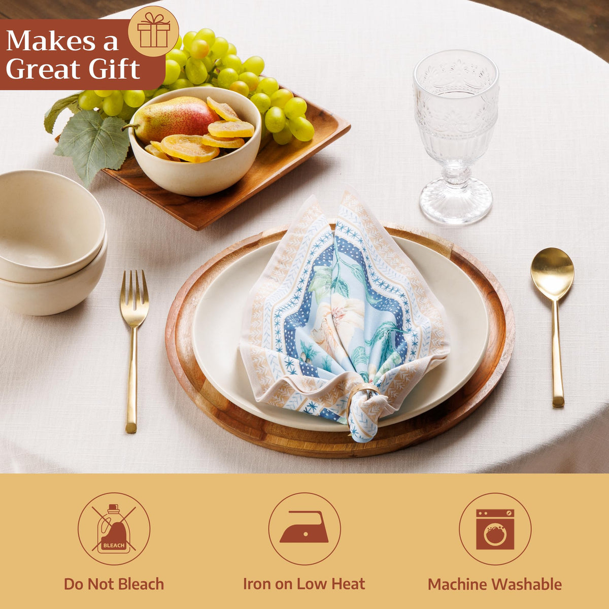 Winter Floral Napkins
