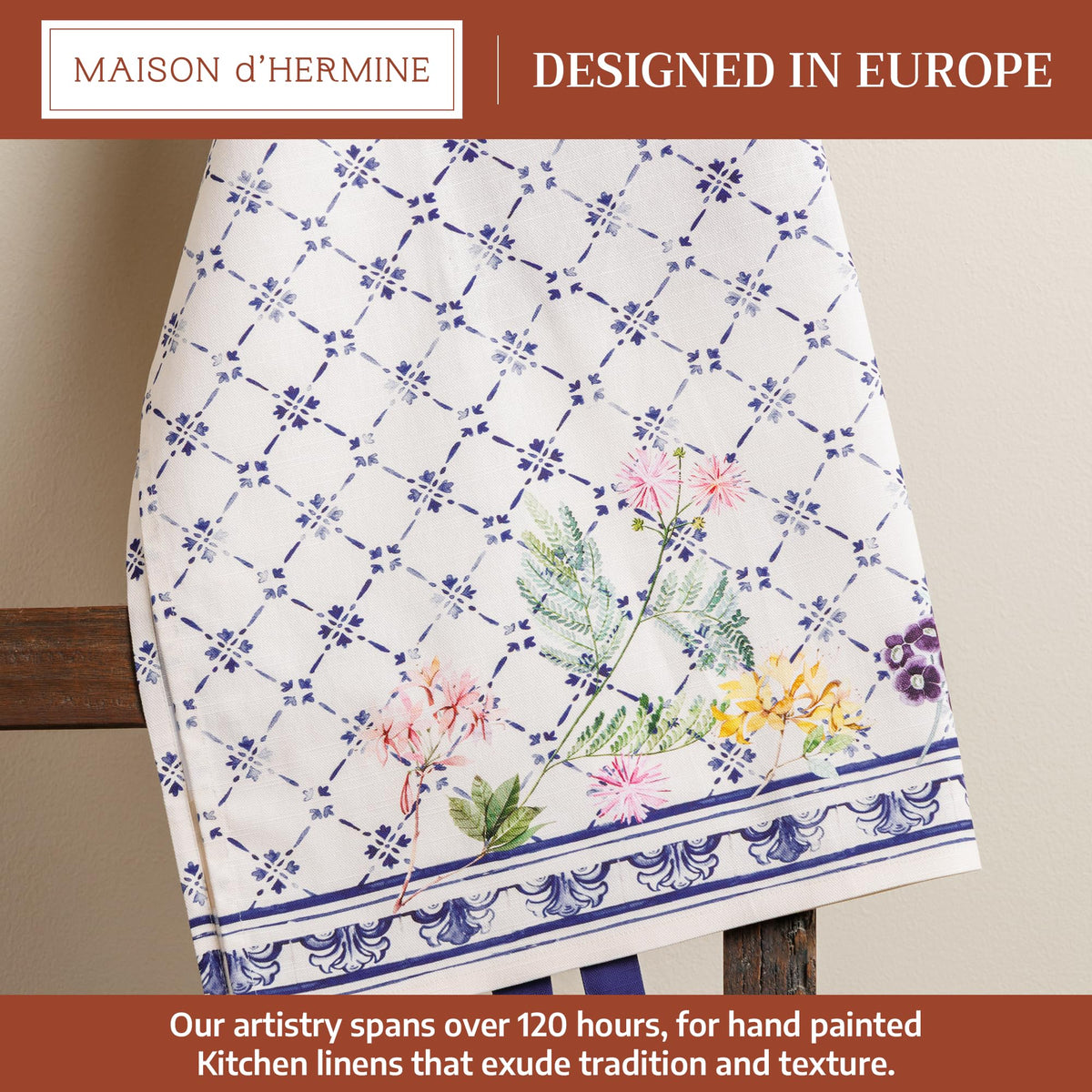 Jardin Bleu Apron