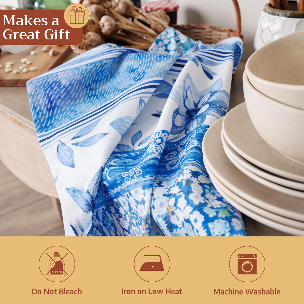 Summer Blues Kitchen Towels