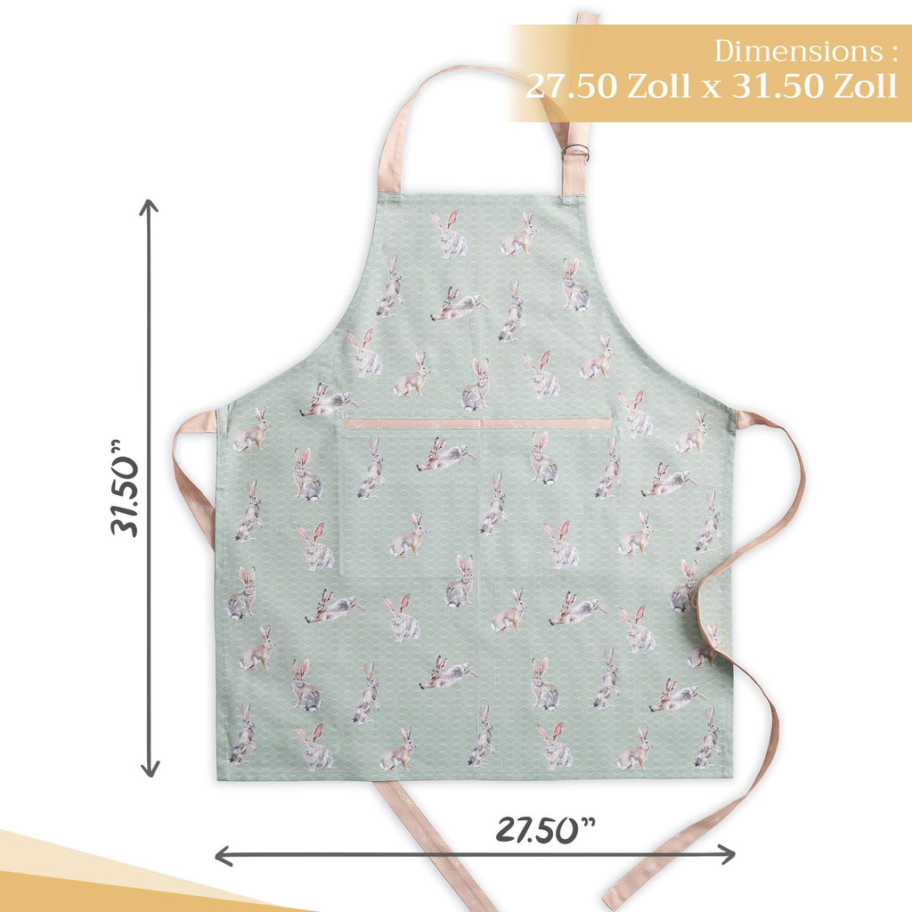 Rabbits At Dawn Apron