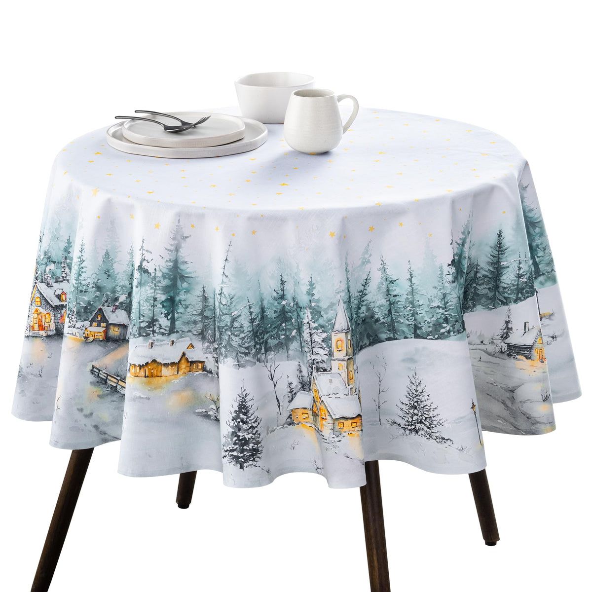 Neige de noel Tablecloths