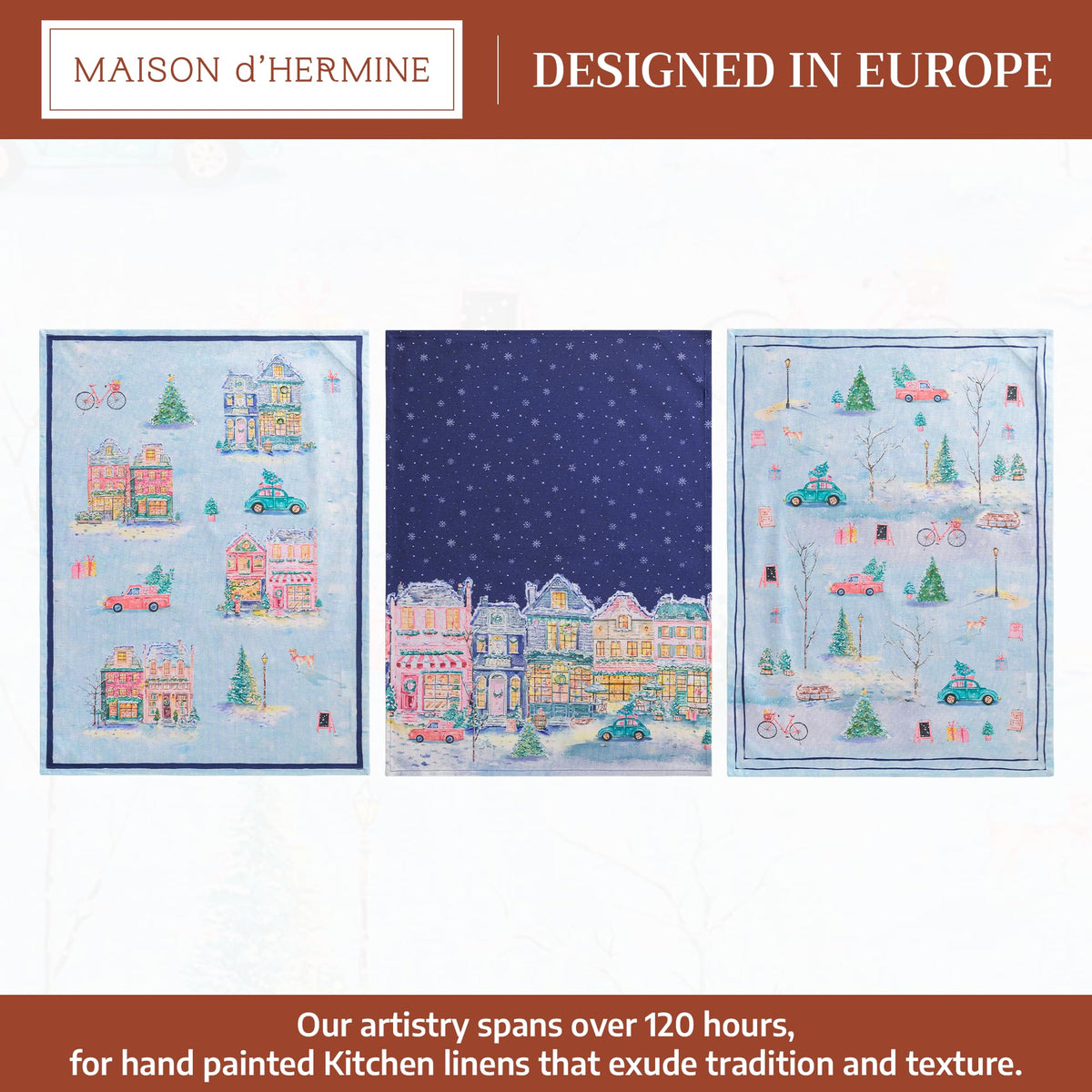Christmas Market Kitchen Towels