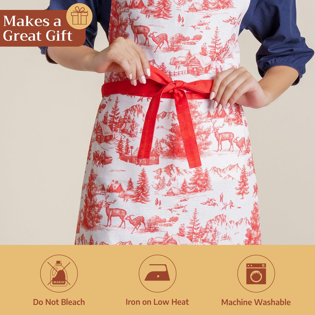 Winter Jouy Apron