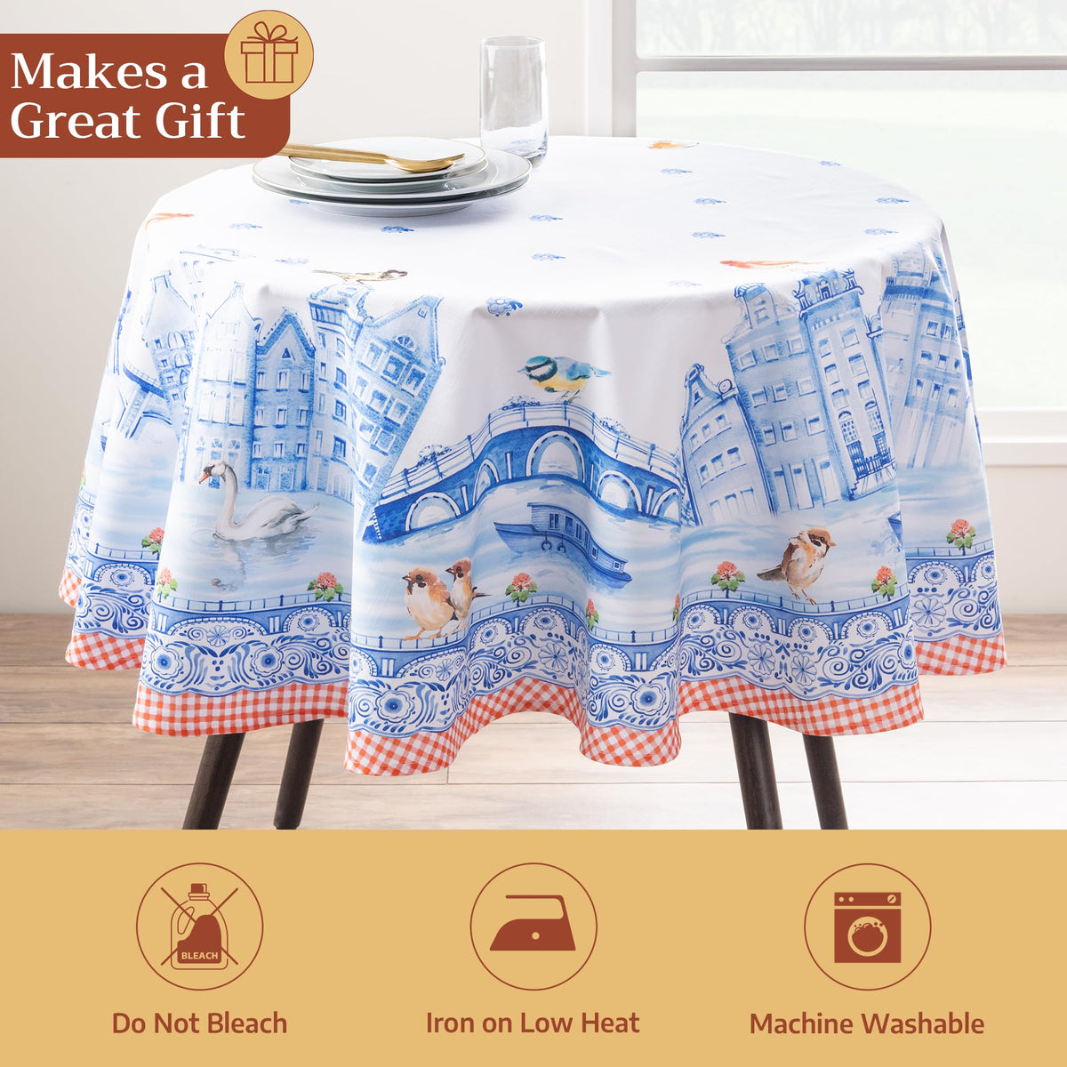 Amsterdam Canals Tablecloths
