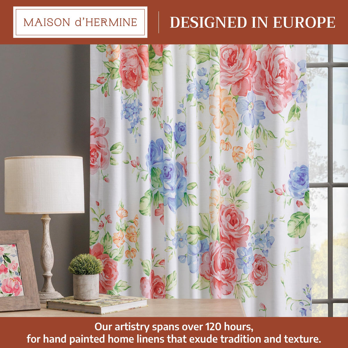 Vintage Floral Curtains