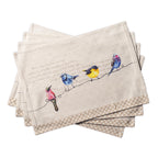 Birdies on Wire Placemats