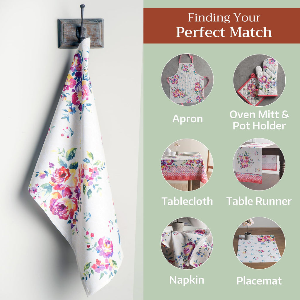 Rose Garden Kitchen Towels